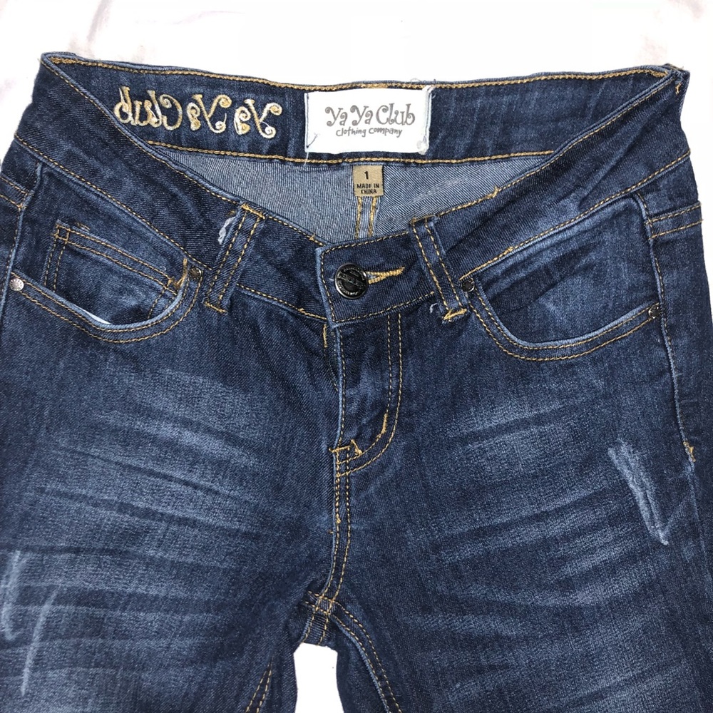 YaYa club skinny jeans size 1 NOT STRETCHY